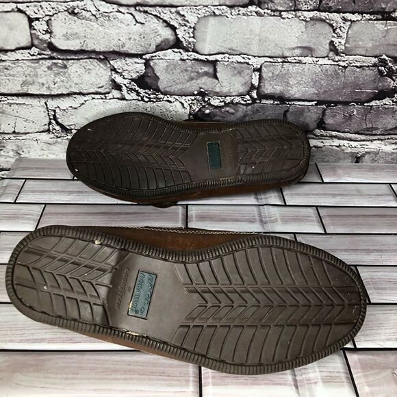 New Terrain Goodyear Brown Genuine Leather Boat Lace Casual Shoes Men Sz 8.5D US - Picture 13 of 15
